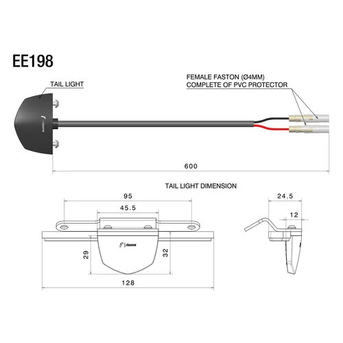 LED Kennzeichenbeleuchtung Mit Reflektor EE198B 4 LED Kennzeichenbeleuchtung Mit Reflektor EE198B – Bild 2