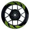 Felgenaufkleber Chainsaw Geteilt Grün Glänzend