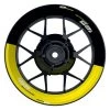 Felgenaufkleber 125 Racing Halb Halb Gelb Glänzend -Motorradzubehör 0000235125009000 01