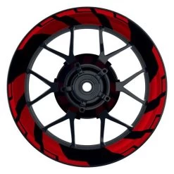 Felgenaufkleber Chainsaw Rot Matt