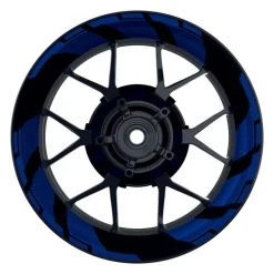 Felgenaufkleber Chainsaw Blau Matt