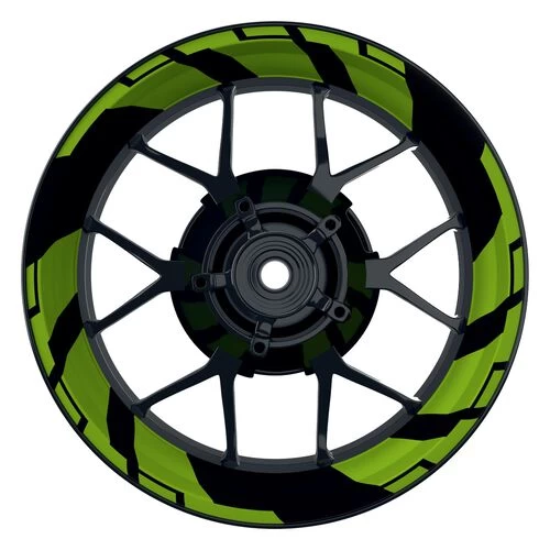 Felgenaufkleber Chainsaw Grün Matt 3 Felgenaufkleber Chainsaw Grün Matt