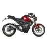 Auspuff ST06 1in1 Silber/carbon Für Honda CB 125 R 2021- -Motorradzubehör 0000575003000001 01