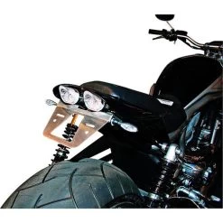 LED Rücklicht Nose Ø 44mm Mit Nr.-Beleuchtung Klarglas -Motorradzubehör de000037560