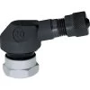 Ariete Reifenventilpaar Abgewinkelt Alu 11,3mm Schwarz -Motorradzubehör de000235691