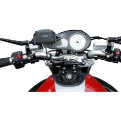 Geräte-/Navihalter NH1/13 1"Kugel Für Rizoma Spiegel Schwarz