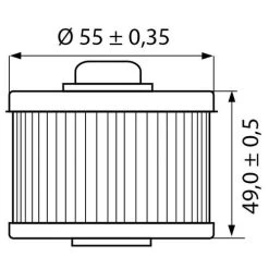 Ölfilter Einsatz OF145 Für Yamaha/MZ/Aprilia....