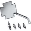 Lenkerspiegelpaar M10+Harley Iron Cross Alu Chrom