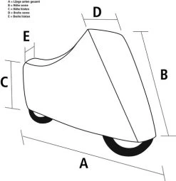Polo Indoor Staubabdeckplane Rot Große XL = 280/146/67cm -Motorradzubehör de000645503 4