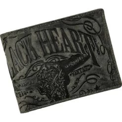 Börse Quer Mit Kette "Black Spade" Vintage Schwarz