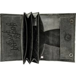 Börse Quer Mit Kette "Black Brandy" Vintage Schwarz -Motorradzubehör de000684446