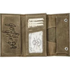 Börse Quer Mit Kette "Black Brandy" Vintage Braun -Motorradzubehör de000684454