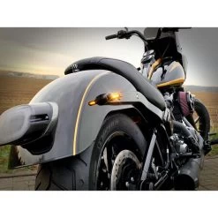 LED Alu Blinkerpaar Winglets Micro HBWLM Schwarz -Motorradzubehör de000785581