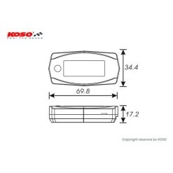 LCD Drehzalmesser Mini 4 Mit Batteriebetrieb