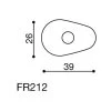 Blinkeradaptersatz FR212B 26x39mm Für Yamaha/Ducati/MV Agus