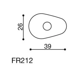 Blinkeradaptersatz FR212B 26x39mm Für Yamaha/Ducati/MV Agus