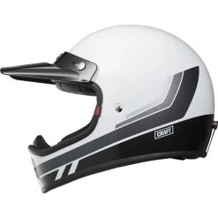 Craft MX-Line 1.0 - Retro 3C Weiß Crosshelm