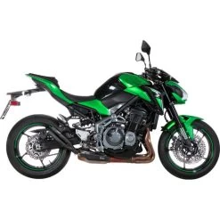 Double Gun Auspuff K.045.LDGB Schwarz Für Kawa Z 900 2017-