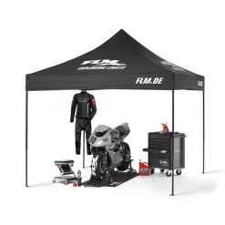 Racing Zelt 3x3 M Schwarz -Motorradzubehör de000970575