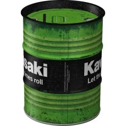 Nostalgic Art Spardose Ölfass "Kawasaki - Let The Good Times Roll" -Motorradzubehör de000978881