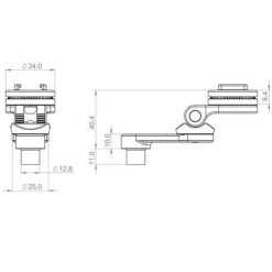 SP CONNECT Bar Clamp Mount Pro SPC Für Lenkerklemmung Schwarz -Motorradzubehör de000985894