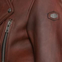 Bad Bonnie Damen Lederjacke Rot -Motorradzubehör de001016133