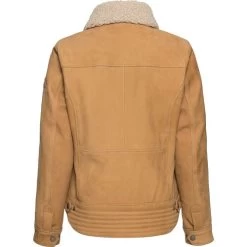 Brave Ebony Damen Lederjacke Beige