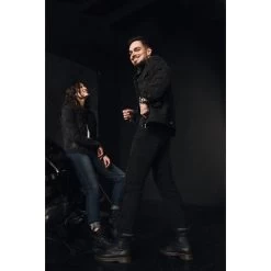 California Damen Jeanshose Schwarz -Motorradzubehör de001024393