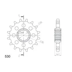 Kettenkit 530VX3 Niet X 16/42/114 Für CBR 1000 RR 2006-2007 -Motorradzubehör de001026037