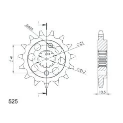 Kettenkit 525VX3 Clip X 15/47/118 Für XLV 600/700 Transalp -Motorradzubehör de001026289