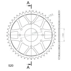 Kettenkit 520 Clip S 14/45/112 6-Loch Für Duke/RC 125 11-20 -Motorradzubehör de001026455