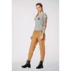 Angelic Ava Damen Textilhose Beige -Motorradzubehör de001041616