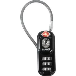 Zahlenschloss TSA Mit Drahtseil 10cm -Motorradzubehör de001101967